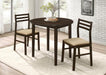 Bucknell - 3 Piece Round Drop Leaf Dining Table Set - Simple Home Plus