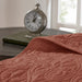 Quebec - 3 Piece Queen Reversible Bedspread Set - Clay Red - Simple Home Plus