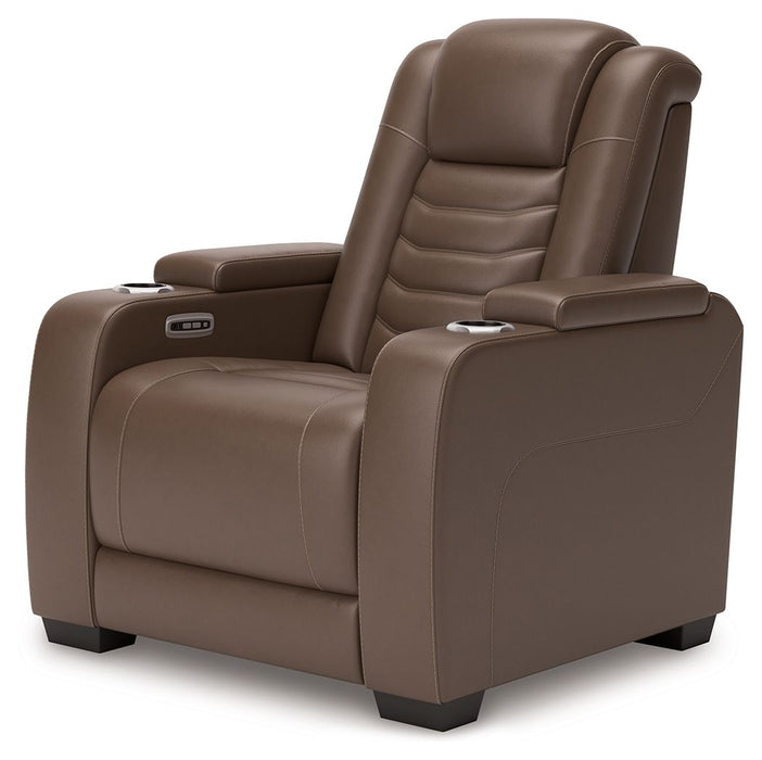 High Impact - Tobacco - Power Recliner / Adj Headrest - Simple Home Plus