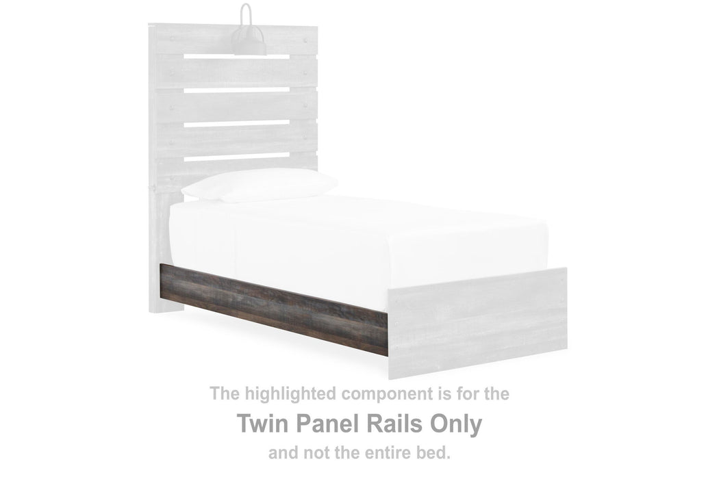 Drystan - Twin Panel Rails - Brown / Beige - Simple Home Plus