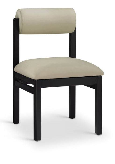 Roundhill - Faux Leather Dining Chair (Set of 2) - Black Frame - Simple Home Plus
