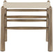 Santos - Faux Leather Upholstered Bench - Walnut Frame - Simple Home Plus