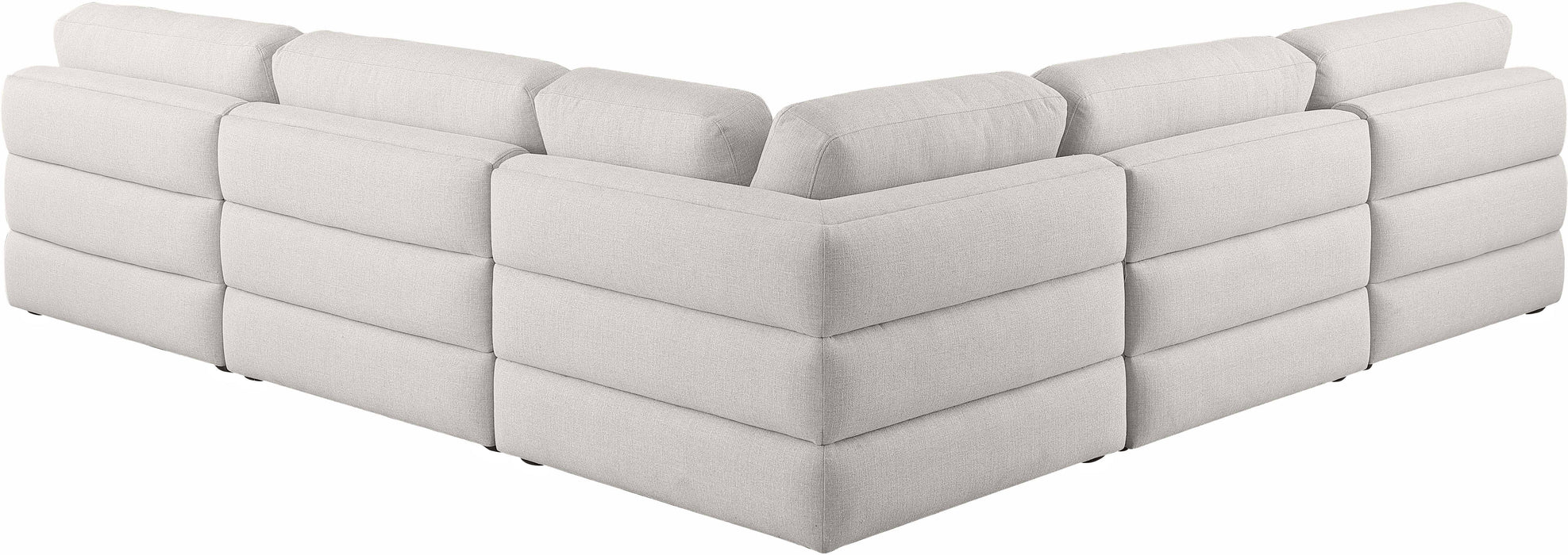 Beckham - 5 Piece Modular Corner Armless Sectional - Simple Home Plus