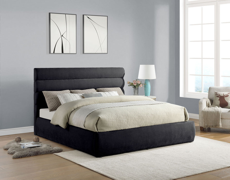 Adam - Chenille Fabric Bed With 52" Headboard - Simple Home Plus