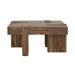 Samira - Square Solid Wood Coffee Table - Natural Sheesham - Simple Home Plus