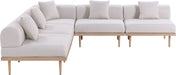 Laguna - 5 Piece 106.5" Upholstered Outdoor Patio Modular Sectional - Simple Home Plus