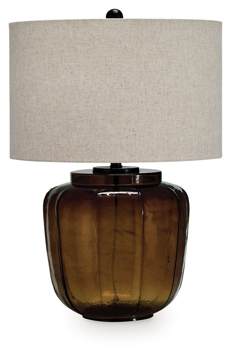 Bainmore - Amber - Glass Table Lamp - Simple Home Plus