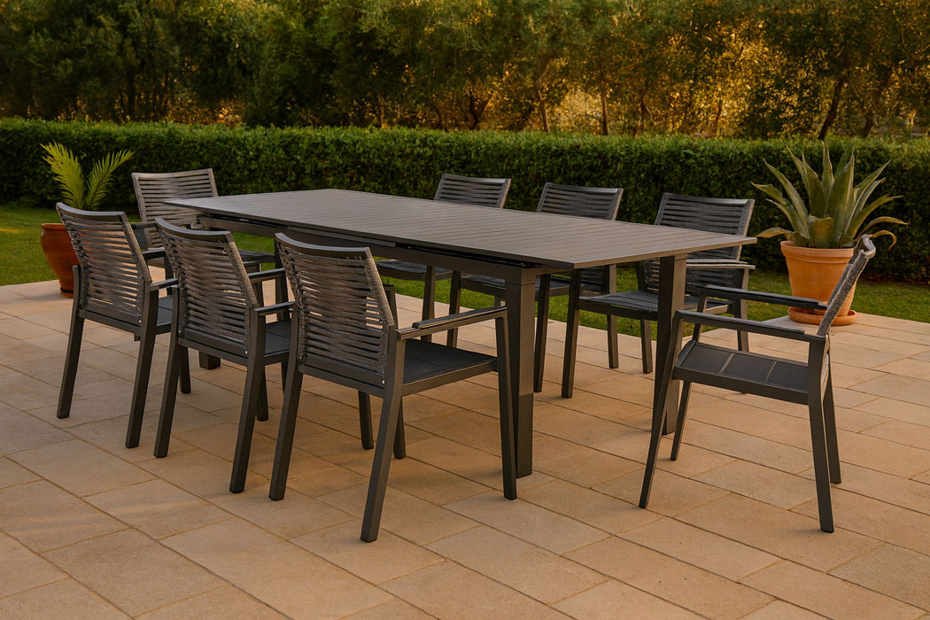 Maldives - Rope Outdoor Patio Dining Arm Chair (Set of 2) - Simple Home Plus