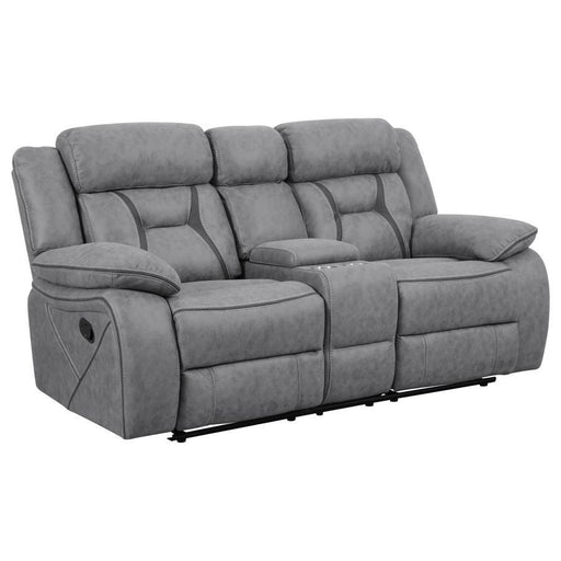 Higgins - Pillow Top Arm Motion Loveseat with Console - Simple Home Plus