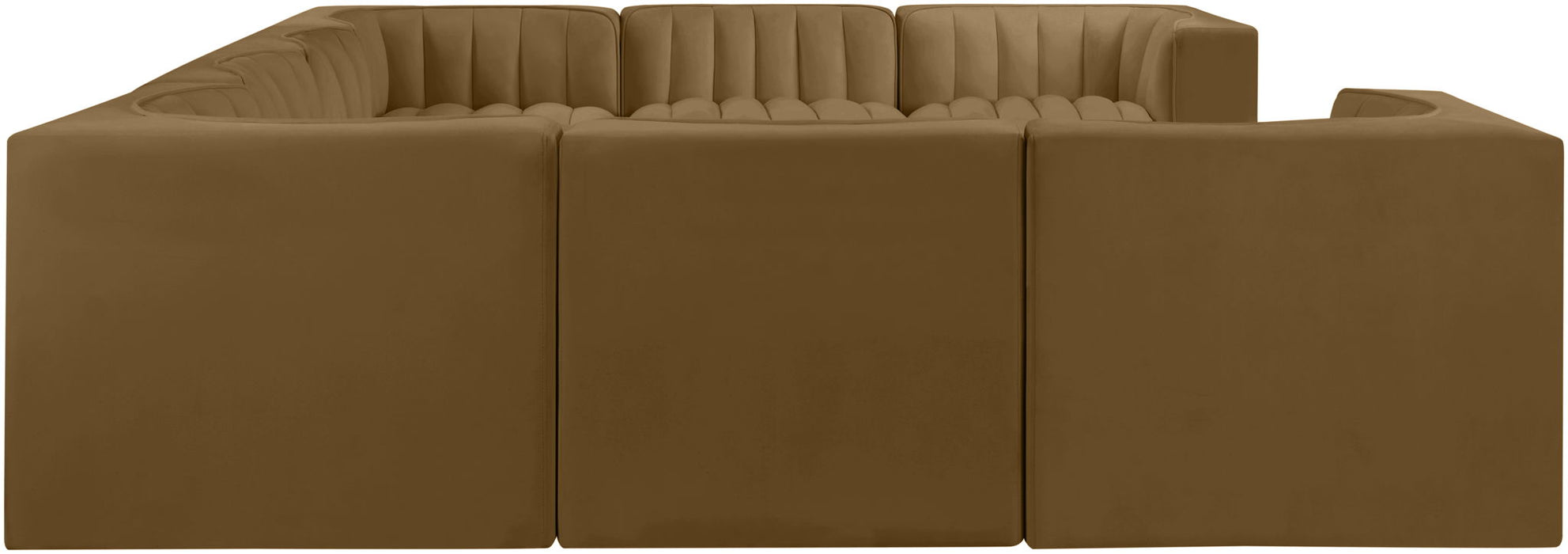 Rummi - Velvet Performance Fabric Upholstered Modular Sectional - Simple Home Plus