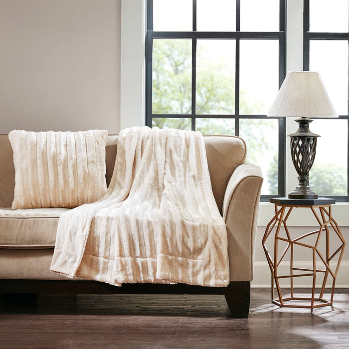 Duke - Square Pillow - Ivory - Simple Home Plus