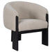 Valdez - Boucle Upholstered Barrel Back Accent Chair - Simple Home Plus