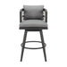 Zella - Outdoor Patio Swivel Bar Stool - Simple Home Plus
