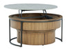 Fridley - Gray / Brown / Black - Nesting Cocktail Tables (Set of 2) - Simple Home Plus