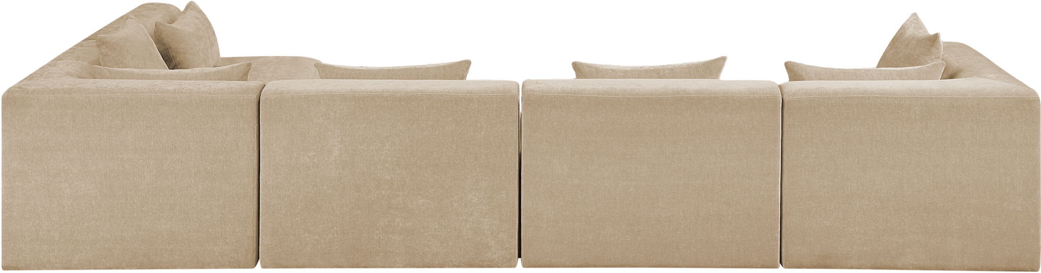 Stellar - 5 Piece Upholstered Modular Sectional - Simple Home Plus