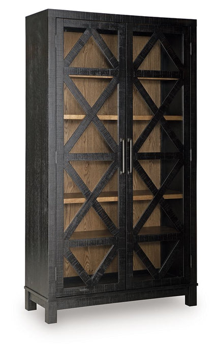 Christop - Accent Cabinet - Black / Brown - Simple Home Plus