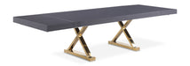 Excel - Extendable Dining Table with Gold Base - Simple Home Plus