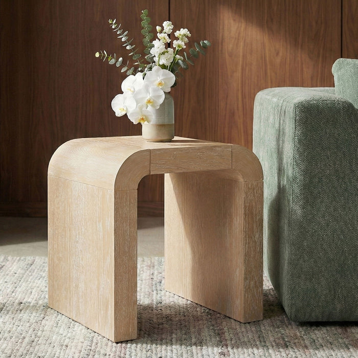 Toulon - Oak Veneer End Table - Simple Home Plus