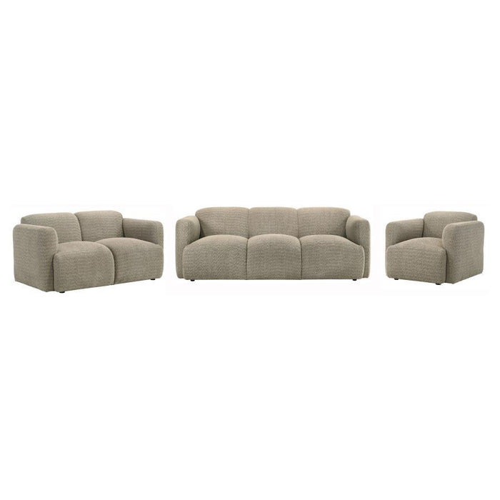 Dorset - Upholstered Round Track Arm Sofa Set - Simple Home Plus