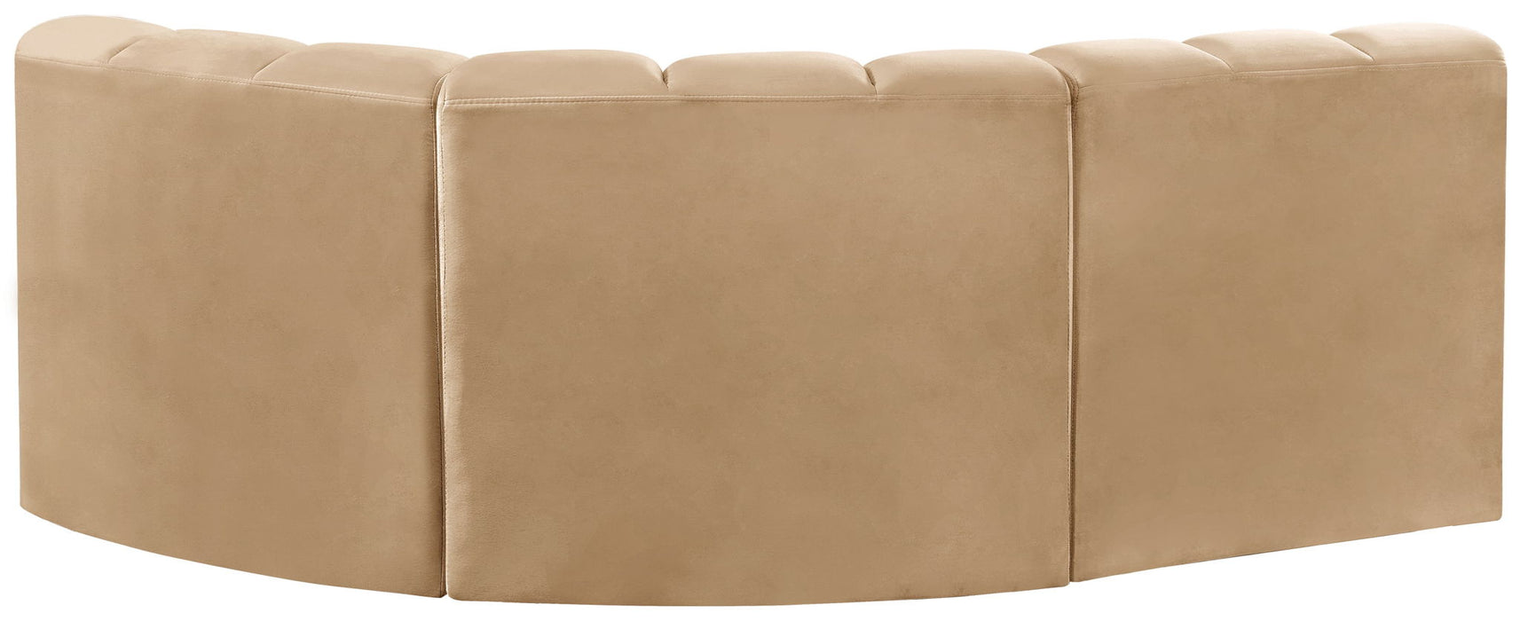 Arc - Velvet 3 Piece Sofa - Simple Home Plus