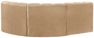 Arc - Velvet 3 Piece Sofa - Simple Home Plus