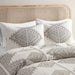 Ibiza - 4 Piece Printed Comforter Set With Throw Pillow - Black - Simple Home Plus