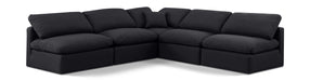 Indulge - Linen 5 Piece Modular Corner Armless Sectional - Simple Home Plus