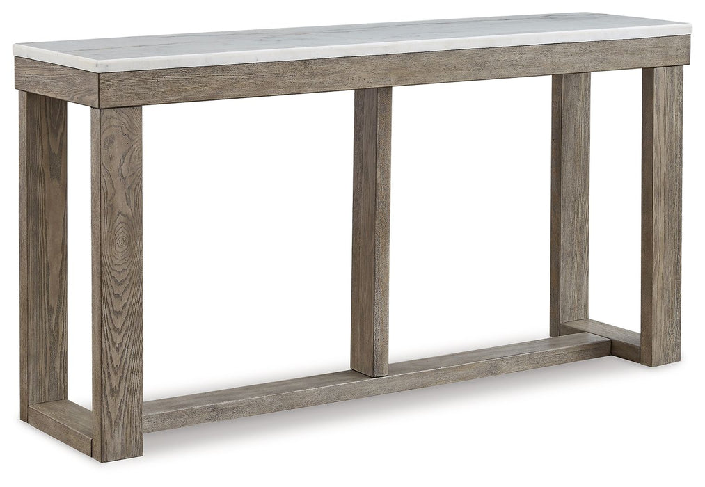 Loyaska - Brown / Ivory - Sofa Table - Simple Home Plus