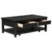 Concord - 2-Drawer Rectangular Coffee Table - Distressed Java - Simple Home Plus