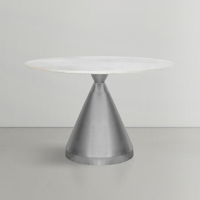 Emery - Dining Table - White - Marble/Stone - Simple Home Plus