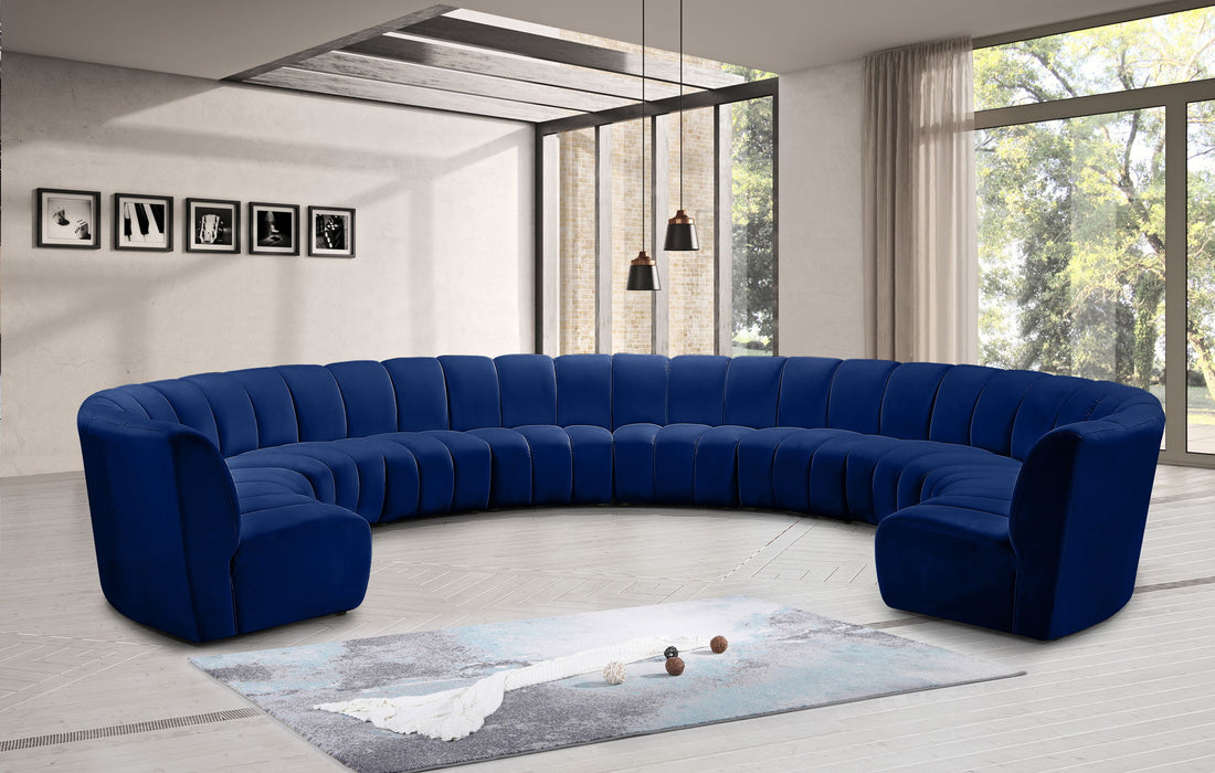 Infinity - 10 Piece Velvet Modular Sectional - Simple Home Plus