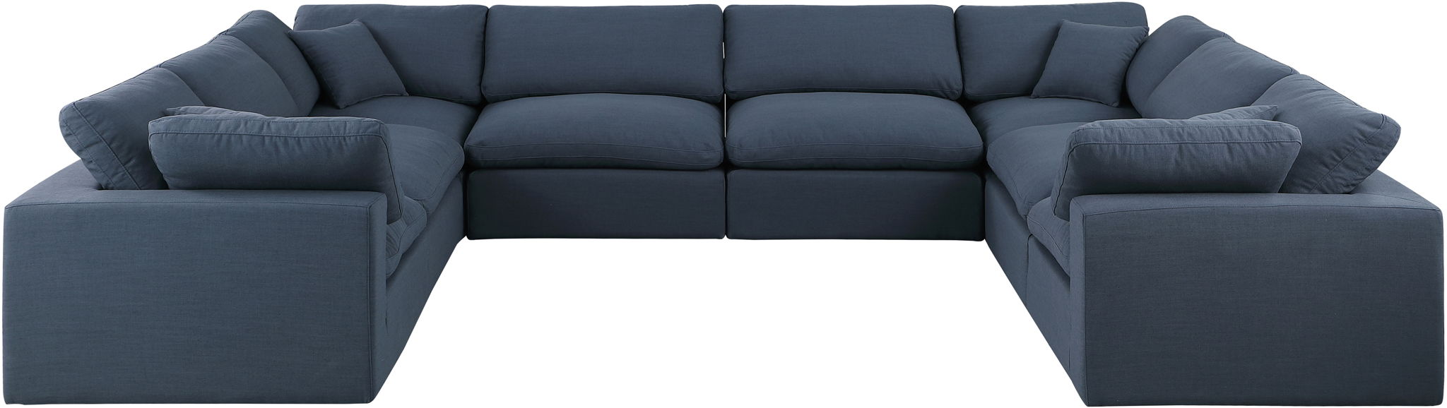 Comfy - 8 Piece Linen Modular Sectional - Simple Home Plus