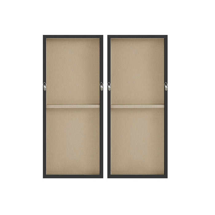 Two Black Dominos - Printed On Canvas (Set of 2) - Black - Simple Home Plus