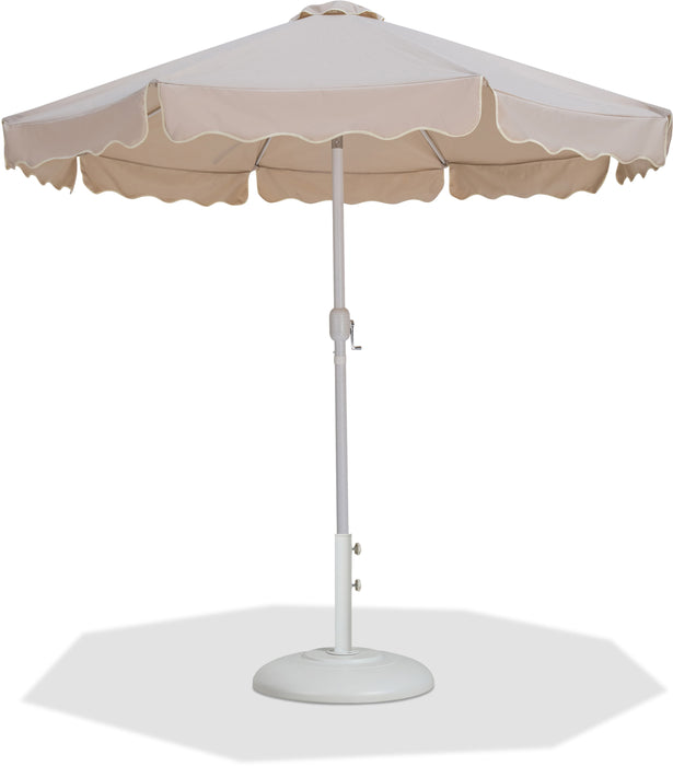 Amalfi - Patio Umbrella - White Base / White Pole - Simple Home Plus