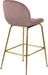 Paris - Stool with Gold Legs (Set of 2) - Simple Home Plus