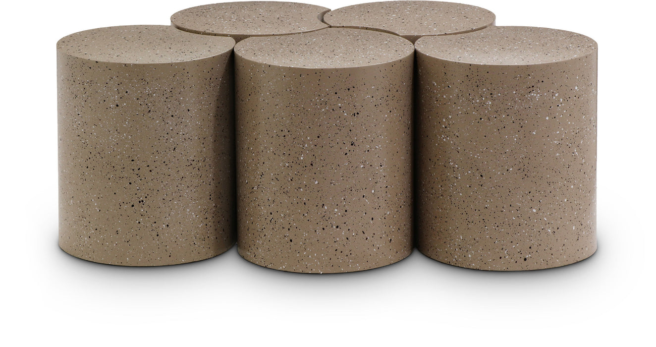 Dimple - 5 Piece Modular Coffee Table - Terazzo Finish - Simple Home Plus