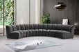 Infinity - 5 Piece Velvet Modular Sectional - Simple Home Plus