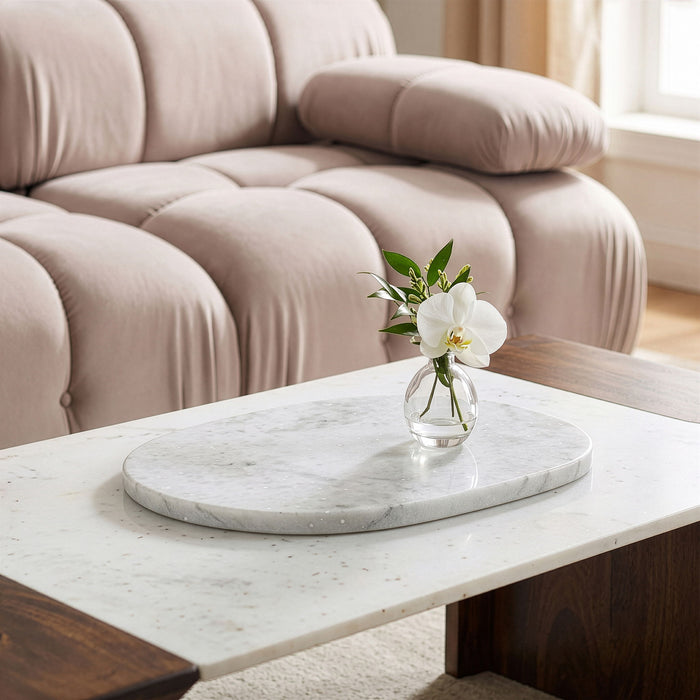 Livia - Genuine Marble Decorative Tray - Simple Home Plus