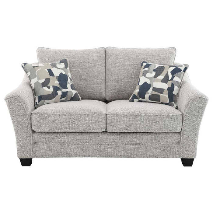 Tomkins - Boucle Upholstered Loveseat - Light Gray - Simple Home Plus