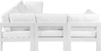 Nizuc - Outdoor Patio 5 Piece Modular Sectional With White Frame - Simple Home Plus
