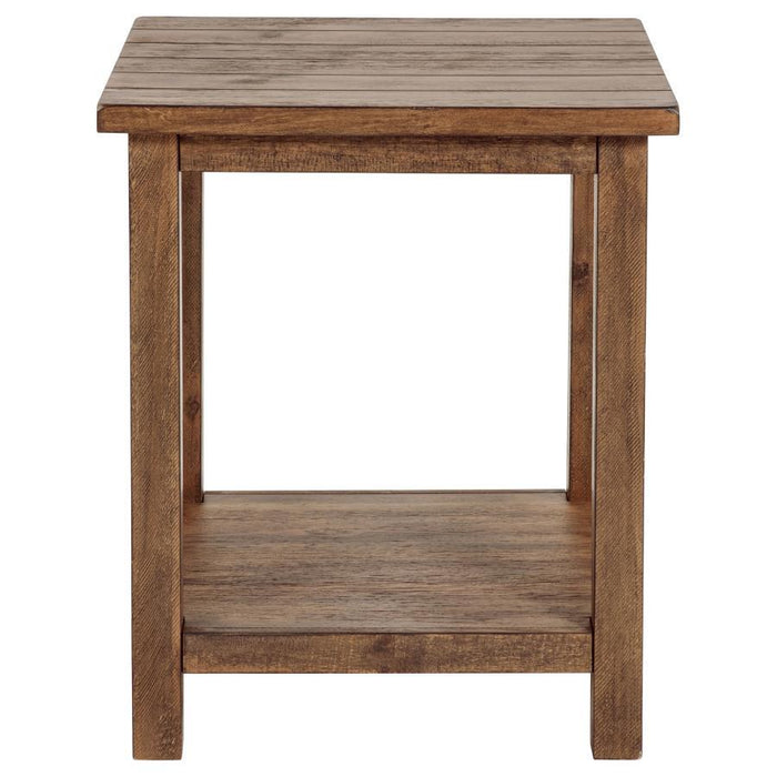Payne - Wood End Table with Shelf - Simple Home Plus