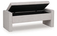 Akselman - Gray - Storage Bench - Simple Home Plus