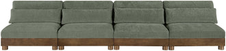 Turin - Chenille Fabric Upholstered Modular Sectional - Green - Simple Home Plus