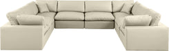 Comfy - 8 Piece Faux Leather Modular Sectional - Simple Home Plus