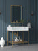 Marmo - Engineered Marble Bathroom Vanity With Gold Base - Simple Home Plus