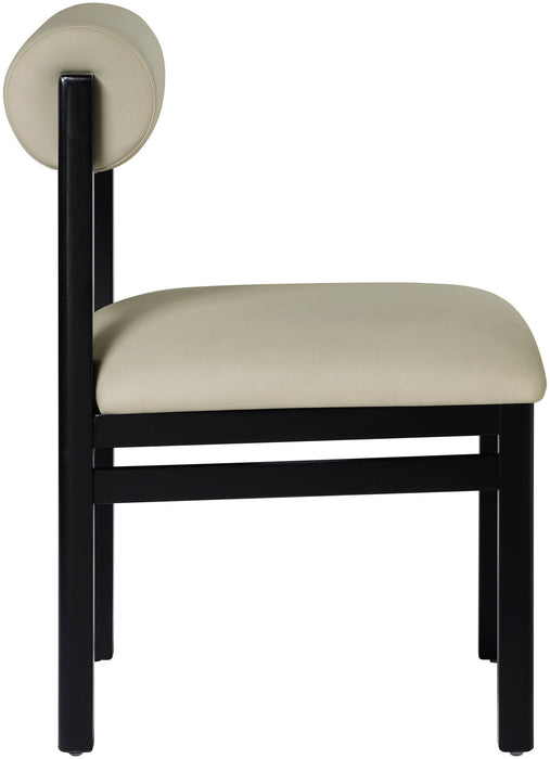 Roundhill - Faux Leather Dining Chair (Set of 2) - Black Frame - Simple Home Plus