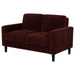 Ruth - Upholstered Track Arm Loveseat - Simple Home Plus