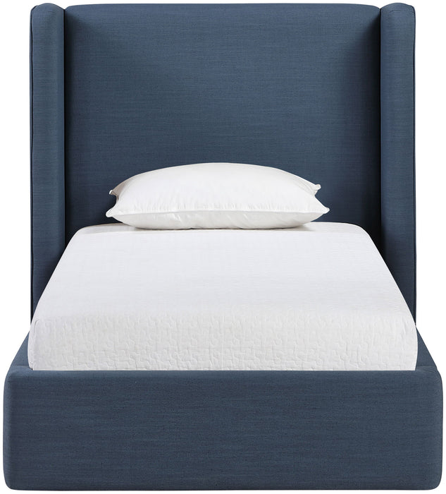 Kendall - Linen Textured Fabric Upholstered Bed - Simple Home Plus