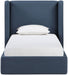 Kendall - Linen Textured Fabric Upholstered Bed - Simple Home Plus