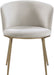 Skylar - Dining Chair with Gold Legs (Set of 2) - Simple Home Plus